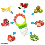 Pack of 1 Baby Fruit Feeder Rattle Nibbler with Silicone Pacifier