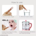 Pack of 1 Baby Gum Cleaning Finger Brush Silicone