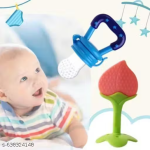 Baby Fruit Feeder & Teether Combo | Soft Silicone Set