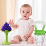 Baby Fruit Feeder & Teether Combo | Soft Silicone Set