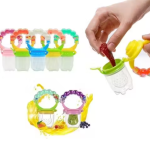 Pack of 1 Baby Feeding Rattle Nibbler – Soft Silicone Fruit Feeder