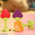 Pack of 3 Baby Teether in Fruit Shape Design (Soft Silicone)