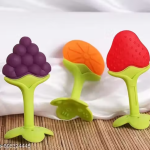 Pack of 3 Fruit Pattern Silicone Teether for Baby Gums