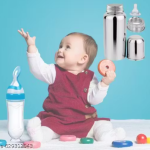 Baby Feeding Combo – Steel Bottle & Spoon Feeder Bottle