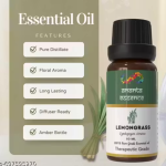 Buy 1 Get 1 Free Lemongrass Essential Oil for Aromatherapy & Home Fragrance | Essential Oil for Diffuser & Soap Making | Lemongrass Fragrance Oil | Lemongrass Aroma Oil | 10 ml