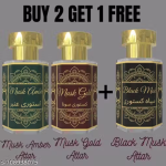 Musk Gold+Musk Amber+Black Musk Attar