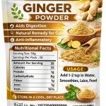 Appu Natural Organio Ginger Powder Organic Dry Ginger Powder Saunth Ground Sonth Hand Pounded For Cooking Baking & Tea - 100 Gm