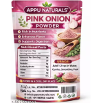Appu Naturals Pink Onion Powder, Natural Dehydrated Pyaz Powder, No Preservatives, No Additives, Ready-to-Use Cooking Seasoning for Indian Dishes