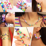 HETVIN Beads Bracelet Making Kit for Girls | DIY Jewelry Making Craft Set with Colorful Beads & Accessories