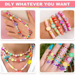 HETVIN Beads Bracelet Making Kit for Girls | DIY Jewelry Making Craft Set with Colorful Beads & Accessories