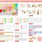 HETVIN Beads Bracelet Making Kit for Girls | DIY Jewelry Making Craft Set with Colorful Beads & Accessories