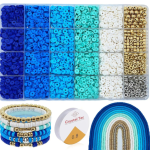 HETVIN Beads Bracelet Making Kit for Girls | DIY Jewelry Making Craft Set with Colorful Beads & Accessories