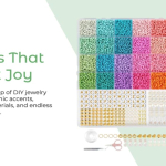 SUNTARA Clay Beads for Bracelet Making Set, Bracelet Beads Kit, Color Polymer Flat Beads Jewellery Making Kit for Girls