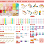 HETVIN Beads Bracelet Making Kit for Girls | DIY Jewelry Making Craft Set with Colorful Beads & Accessories