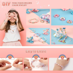 HETVIN Beads Bracelet Making Kit for Girls | DIY Jewelry Making Craft Set with Colorful Beads & Accessories