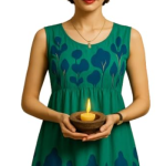 Traditional Cow Dung Diya Set with Pure Ghee Batti – 30 Eco-Friendly Diyas for Puja, Festival, and Decoration | Organic Mitti Diya for Diwali, Navratri, Mandir & Spiritual Use