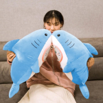 Lovey DOVEY Shark Soft Toys, Baby Toys, Kids Toy, Toy for Girl, Birthday Gift for Girl/Boys, Toy Gift for Girls, Kids Toys for Boys/Girl, Miniso Soft Toys, Toys Gift Items, (Shark, Blue)
