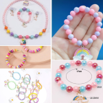 11 Ismael Bracelet Making Set 1300pcs Beads Jewellery DIY Kit with Scissors & 10M Crystal Elastic Line