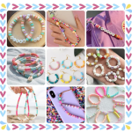 CURVE CREATION Jewellery Making Kit Bracelet Making Kit Macaron Color for Bracelet Making Clay Beads Kit Letter