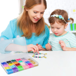 CURVE CREATION Jewellery Making Kit Bracelet Making Kit Macaron Color for Bracelet Making Clay Beads Kit Letter