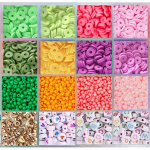 LERUBGA 3000+ Macaron Color Bracelet Making Clay Beads Kit | Bracelet Making Set for Girls | DIY Jewellery Making Kit