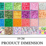 LERUBGA 3000+ Macaron Color Bracelet Making Clay Beads Kit | Bracelet Making Set for Girls | DIY Jewellery Making Kit