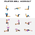 Cikyner Soft Pilates Ball, Small Exercise Ball 9 Inch Mini Gym Ball with Inflatable Straw  Physical Therapy and Balance improving at Home, Gym & Office