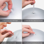 Cikyner Soft Pilates Ball, Small Exercise Ball 9 Inch Mini Gym Ball with Inflatable Straw  Physical Therapy and Balance improving at Home, Gym & Office