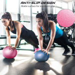 Cikyner Soft Pilates Ball, Small Exercise Ball 9 Inch Mini Gym Ball with Inflatable Straw Balance improving at Home, Gym & Office