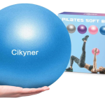 Cikyner Soft Pilates Ball, Small Exercise Ball 9 Inch Mini Gym Ball with Inflatable Straw Balance improving at Home, Gym & Office
