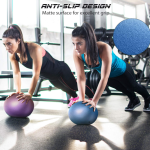 Cikyner Soft Pilates Ball, Small Exercise Ball 9 Inch Mini Gym Ball with Inflatable Straw Balance improving at Home, Gym & Office