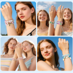 LERUBGA 2000+ Bracelet Making Kit for Girls, DIY Jewellery Making Craft Set with Beads & Unicorn Charms, Art & Craft Gift (5–12 Years)