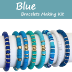 Vishal Bracelet Making Kit for Girls & Kids | DIY Jewellery Making Kit with Heishi Beads, Alphabet Beads & Spacer Beads