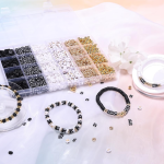Vishal Bracelet Making Kit for Girls & Kids | DIY Jewellery Making Kit with Heishi Beads, Alphabet Beads & Spacer Beads