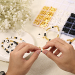 Vishal Bracelet Making Kit for Girls & Kids | DIY Jewellery Making Kit with Heishi Beads, Alphabet Beads & Spacer Beads