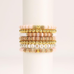 Vishal Bracelet Making Kit for Girls & Kids | DIY Jewellery Making Kit with Heishi Beads, Alphabet Beads & Spacer Beads