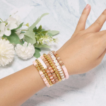 Vishal Bracelet Making Kit for Girls & Kids | DIY Jewellery Making Kit with Heishi Beads, Alphabet Beads & Spacer Beads