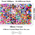 Vishal Bracelet Making Kit for Girls & Kids | DIY Jewellery Making Kit with Heishi Beads, Alphabet Beads & Spacer Beads