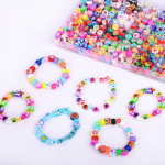 Vishal Bracelet Making Kit for Girls & Kids | DIY Jewellery Making Kit with Heishi Beads, Alphabet Beads & Spacer Beads
