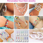 LERUBGA 1300+ DIY Bracelet Making Kit for Kids, DIY Jewellery Making Art & Craft Kit with Clay Beads & Unicorn Charms, Gift for Girls (5–12 Years)