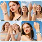 LERUBGA 2000+ Bracelet Making Kit for Girls, DIY Jewellery Making Craft Set with Beads & Unicorn Charms, Art & Craft Gift (5–12 Years)