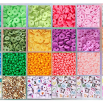 LERUBGA 3000+ Macaron Color Bracelet Making Clay Beads Kit | Bracelet Making Set for Girls | DIY Jewellery Making Kit