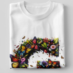 BINAYAK Cotton Printed Regular Round Neck White