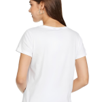 BINAYAK Cotton Printed Regular Round Neck White