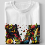 BINAYAK Cotton Printed Regular Round Neck White