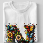 BINAYAK Cotton Printed Regular Round Neck White