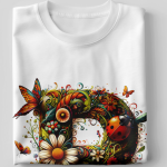 BINAYAK Cotton Printed Regular Round Neck White