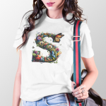 BINAYAK Cotton Printed Regular Round Neck White