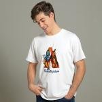 BINAYAK Cotton Regular Fit Printed White