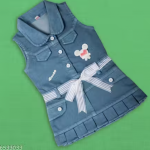 Bublee Dublee Baby Girls Casual Dungaree and Romper Set